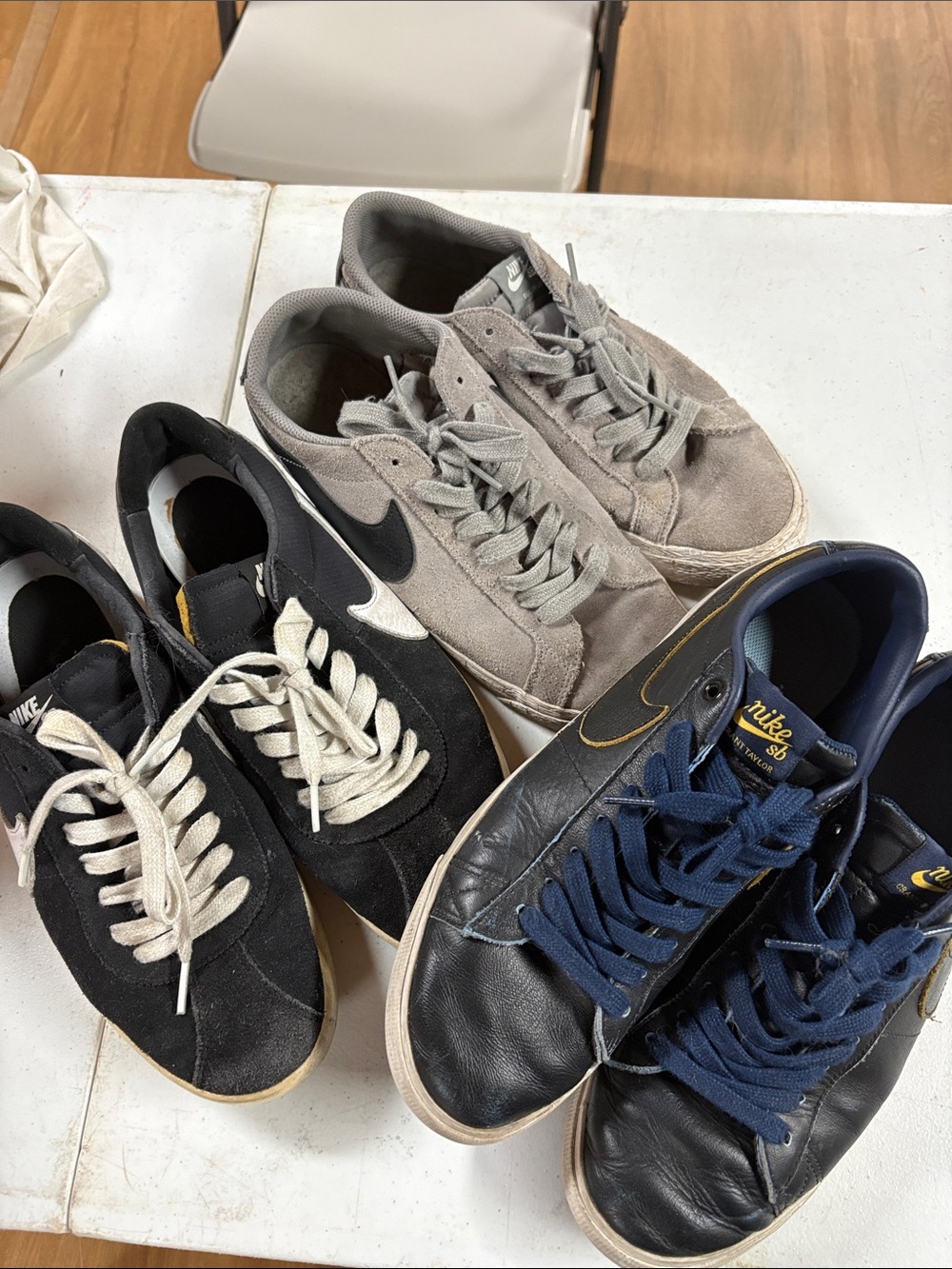 Nike Men’s Low-Top Sneakers — Black, Gray, Navy
